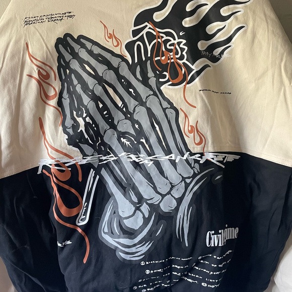 Civil Regime NEW Pray for Us Racing Jacket - Picture 4 of 14